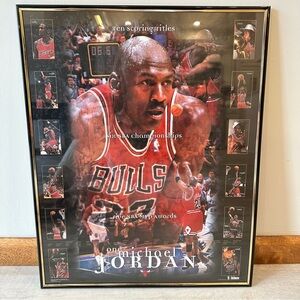 Michael Jordan Bulls Framed Poster